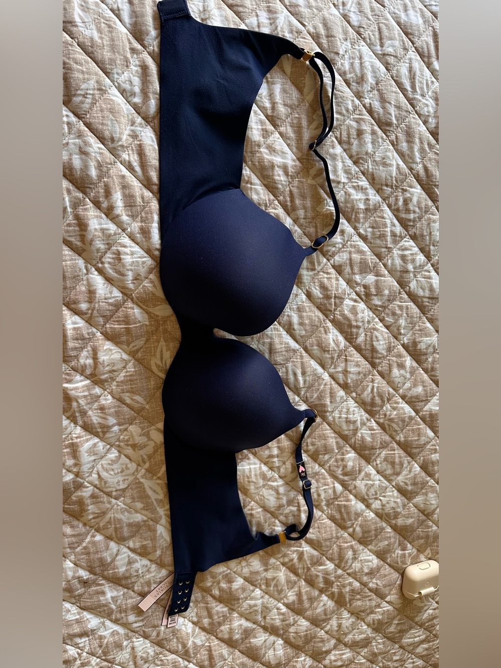 Victoria's Secret LOVE CLOUD Perfect Shape Incredible Push-Up Navy Blue Bra 34C - Picture 4 of 12